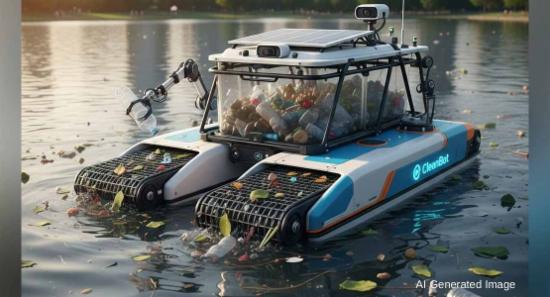 අපද්‍රව්‍ය ස්වයංක්‍රීයව එකතු කළ හැකි රොබෝ යන්ත්‍රය